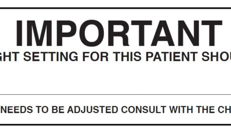 "IMPORTANT" Imprinted Label - Matte White