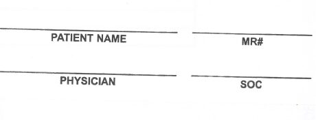 "PT NAME" Imprinted Label - Matte White