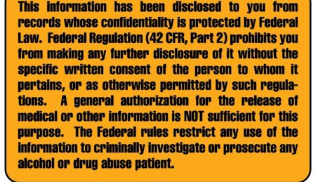 "DISCLOSURE" Imprinted Label - Fluorescent Orange