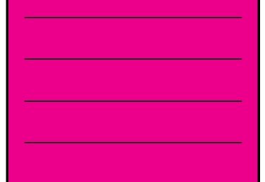 "MDS CHARTING" Imprinted Label - Fluorescent Pink