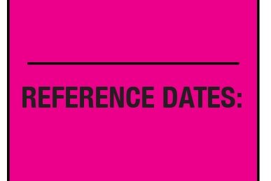 "MDS CHARTING" Imprinted Label - Fluorescent Pink