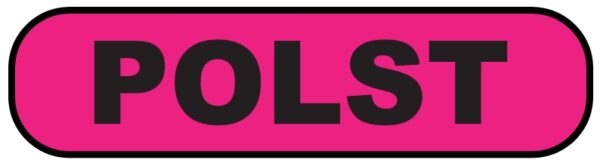 "POLST" Imprinted Label - Fluorescent Pink