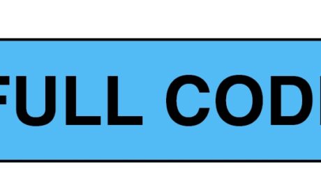 "FULL CODE" Imprinted Label - Blue