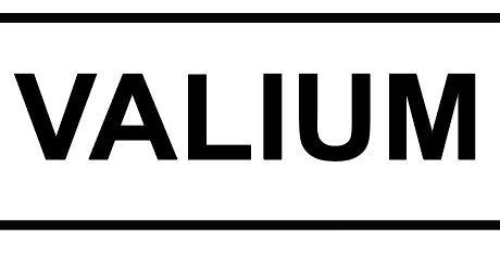 "VALIUM" Imprinted Label - Matte White