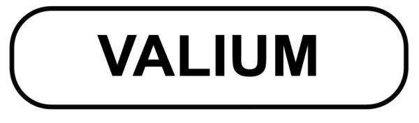 "VALIUM" Imprinted Label - Matte White
