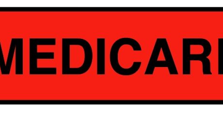 "MEDICARE" Imprinted Label - Red